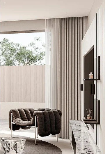 Luxurious Modern Textured Blackout Curtains for Bedrooms and Living Rooms