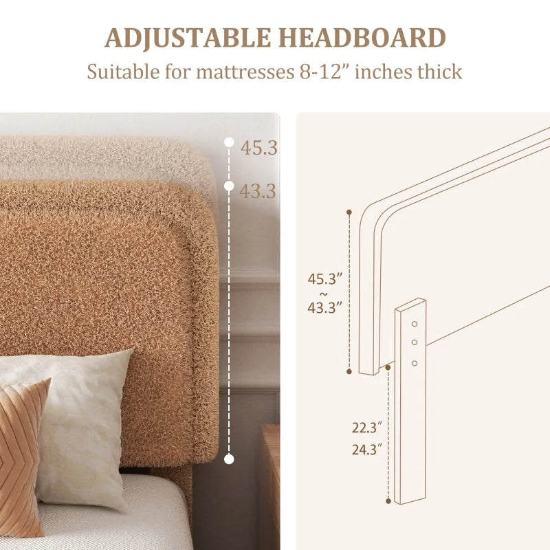 Light Luxury Style Wooden Frame Upholstered Bed Furniture for the Master Bedroom, Modern Design Bedroom King-size Bed