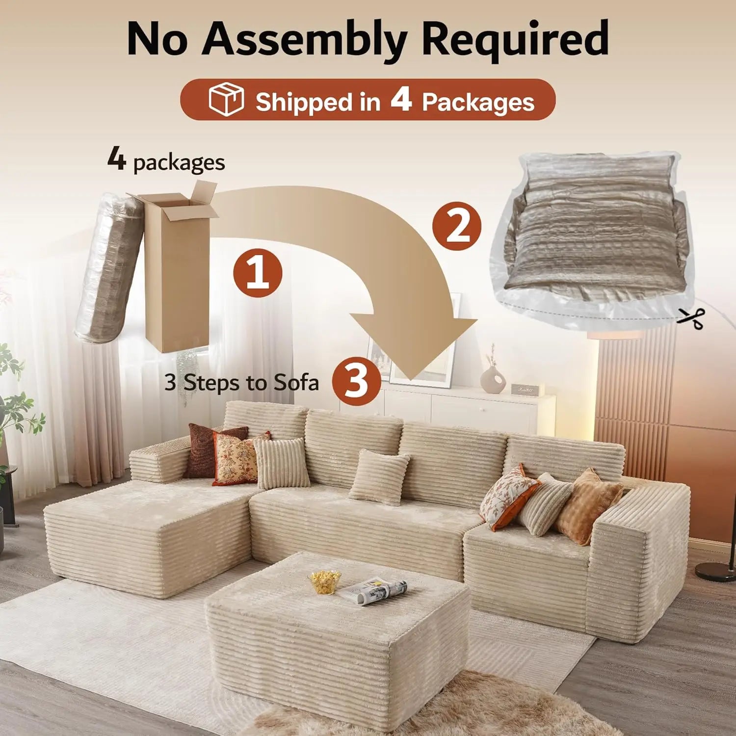 Compressed Sofa Vacuum Compression Sofa Bed Compressed Sofa Set Furniture From China for Living Room