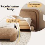 Light Luxury Style Wooden Frame Upholstered Bed Furniture for the Master Bedroom, Modern Design Bedroom King-size Bed