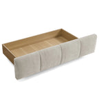 Modern Luxury Adjustable Storage Bed Frame Queen Size Soft Chenille Fabric Bedroom Furniture