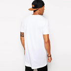 2026 MRMT White Casual Long Size Mens T-Shirts Hip Hop Tops Extra Long Tee Shirts For Male Longline Man T-Shirt Men T-Shirt