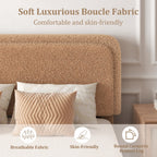 Light Luxury Style Wooden Frame Upholstered Bed Furniture for the Master Bedroom, Modern Design Bedroom King-size Bed