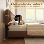 Light Luxury Style Wooden Frame Upholstered Bed Furniture for the Master Bedroom, Modern Design Bedroom King-size Bed