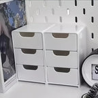 3-Tier Desk Organizer Storage Drawers Is Suitable for Stationery, Jewelry and Cosmetics Storage Portable Partition Box