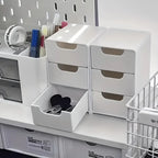 3-Tier Desk Organizer Storage Drawers Is Suitable for Stationery, Jewelry and Cosmetics Storage Portable Partition Box