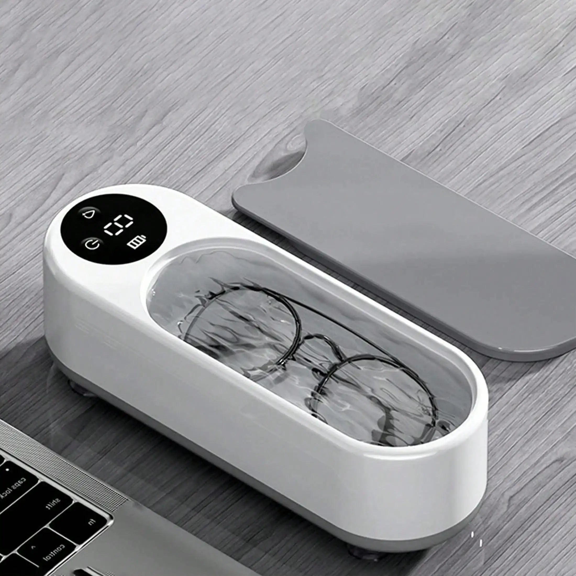Makeup Brush Cleaning Case, Jewelry Automatic 360 ° Deep Cleaning Tool, Ultra Portable, USB Charging, High-Frequency Vibration