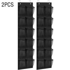 12 Pockets Over the Door Shoe Organizer Large Mesh Pockets With 2 Hooks Transparent Fabric Shoe Rack Storage Bag For Bedroom