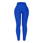 Seamless Knit Yoga Leggings Women Thread Solid Tights Gym Workout Running Stretchy High Waist Hip Liftting Skinny Gym Leggings