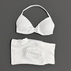 HISTELLO Gym Set 2 Piece Women Strappy Yoga Bra Top Workout Scrunch Shorts Sports Suit Fitness Clothes Seamless Yoga Set