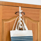 1Pcs Over the Door Coat Hook Hanger Behind Door Storage Rack for Cabinet Wardrobe Dormitory Closet Heavy Duty Organizer