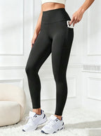 Summer Women's Yoga Leggings High Waist Butt Lift Workout Tummy Control With Side Pockets Pants For Fitness Sportswear Tights