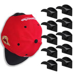 5 10pcs New Baseball Hat Hook Hat Sticking Hook Traceless Hook Black Minimalist Design Hat Rack Simple Earphone Necklace Storage
