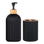 Trendy Bathroom Glass Toiletries Set: Large-Capacity Hand Soap Bottle and Hotel Bathroom Travel-Size Set