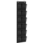 12 Pockets Over the Door Shoe Organizer Large Mesh Pockets With 2 Hooks Transparent Fabric Shoe Rack Storage Bag For Bedroom