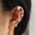 Korean Design Stainless Steel Clip Earrings No Piercing Gold Color Ear Bone Clips Simple Shiny Ear Cuffs for Women Jewelry