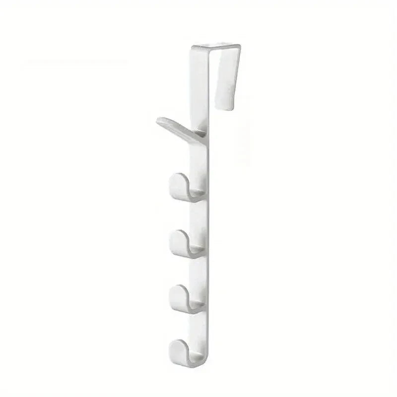 1Pcs Over the Door Coat Hook Hanger Behind Door Storage Rack for Cabinet Wardrobe Dormitory Closet Heavy Duty Organizer
