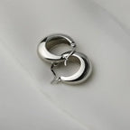 Trend Metal Geometry Gold Color Women's Hoop Earrings Fashion New Design Oval Minimalist Female Earrings Fashion Jewelry Gift