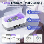 Makeup Brush Cleaning Case, Jewelry Automatic 360 ° Deep Cleaning Tool, Ultra Portable, USB Charging, High-Frequency Vibration