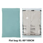 No-Pump Design Vacuum Compression Storage Bags, Extra Large Size for Clothes Blankets Bedding Bedroom Organization