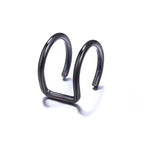 Korean Design Stainless Steel Clip Earrings No Piercing Gold Color Ear Bone Clips Simple Shiny Ear Cuffs for Women Jewelry