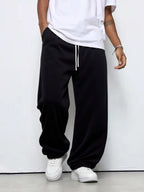 Men's Loose-fit Straight-leg Casual Pants Fashion Korean Wide-leg Sweatpants Outdoor Comfortable Lightweight Long Pants for Men