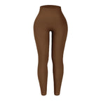 Seamless Knit Yoga Leggings Women Thread Solid Tights Gym Workout Running Stretchy High Waist Hip Liftting Skinny Gym Leggings