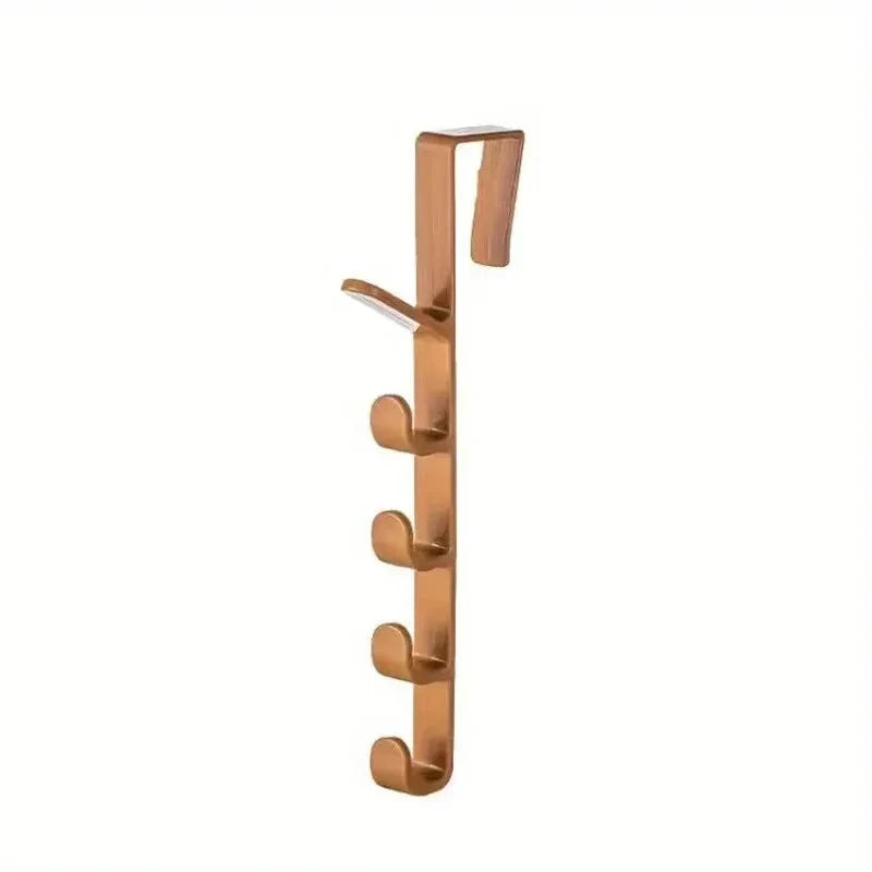 1Pcs Over the Door Coat Hook Hanger Behind Door Storage Rack for Cabinet Wardrobe Dormitory Closet Heavy Duty Organizer