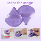 12-Piece All-Purpose Makeup Sponge Set, Made of 3 Loose Powder Puffs, 3 Mini Air Cushion Puffs, 3 Beauty Eggs and 3 Mini Beauty