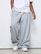 Men's Loose-fit Straight-leg Casual Pants Fashion Korean Wide-leg Sweatpants Outdoor Comfortable Lightweight Long Pants for Men