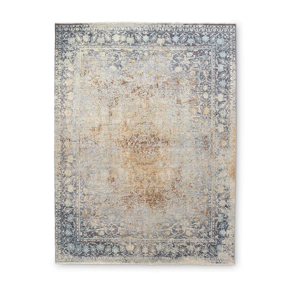 Handmade Hand Knotted Wool Rectangle Carpet Rug Customized Abstract Modern Antimicrobial Washable Medium Pile Commercial Rugs